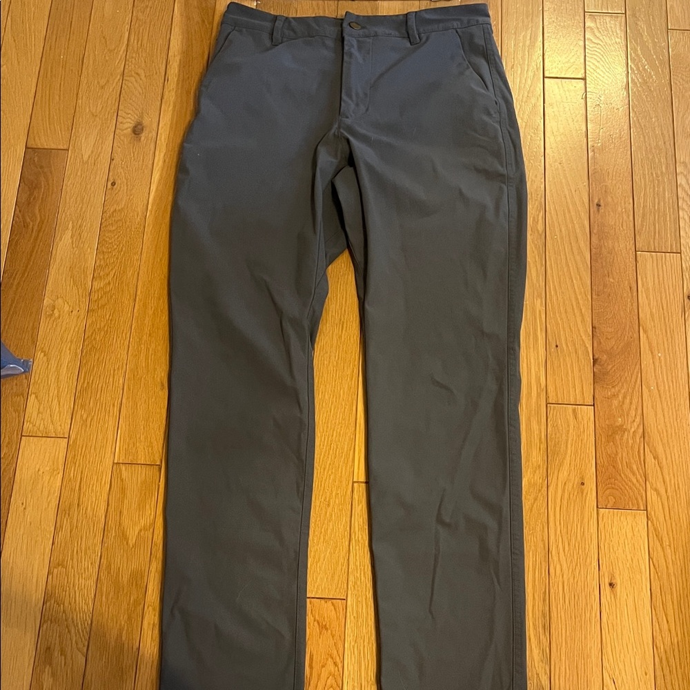 Modern Ambition grey stretchy straight leg pants